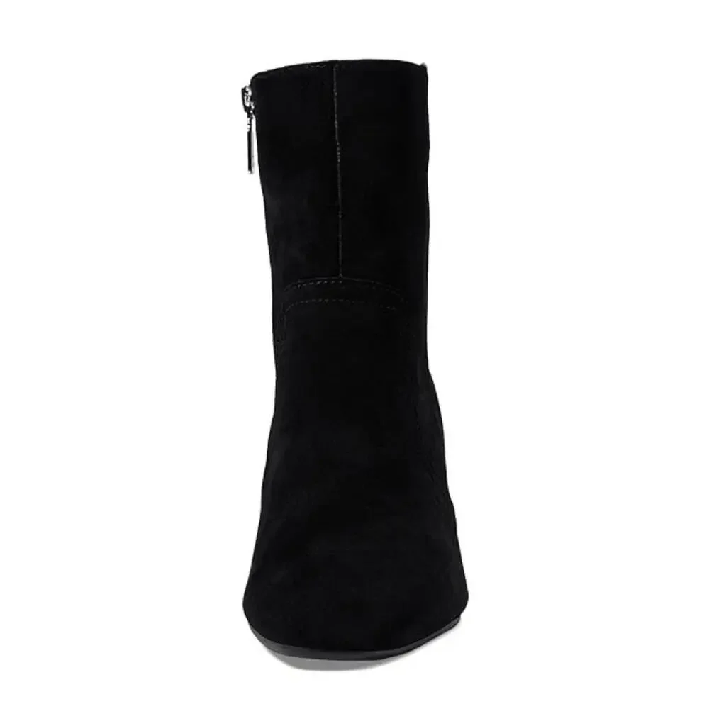 Blondo Sadie Boots Womens 7 Black Suede Waterproof Block Heel Ankle Bootie RG168